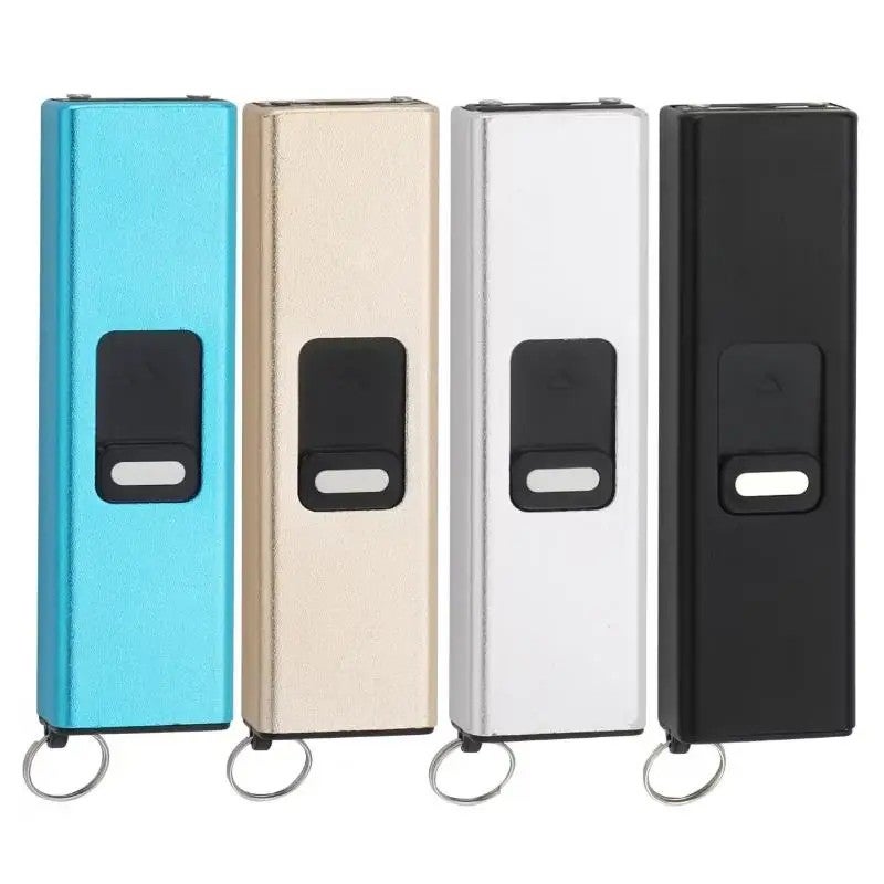 Bluejw Mini Compact LED USB Rechargeable Keychain Flashlight - 1502 Lightable Handheld Black Flashlight Designed for Women, Portable Pocket Torch - Image 2